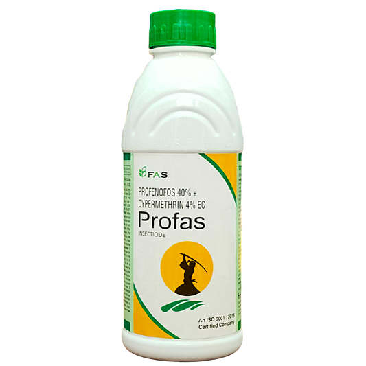 Profas Profenofos 40% + Cypermethrin 4% EC Insecticide bottle