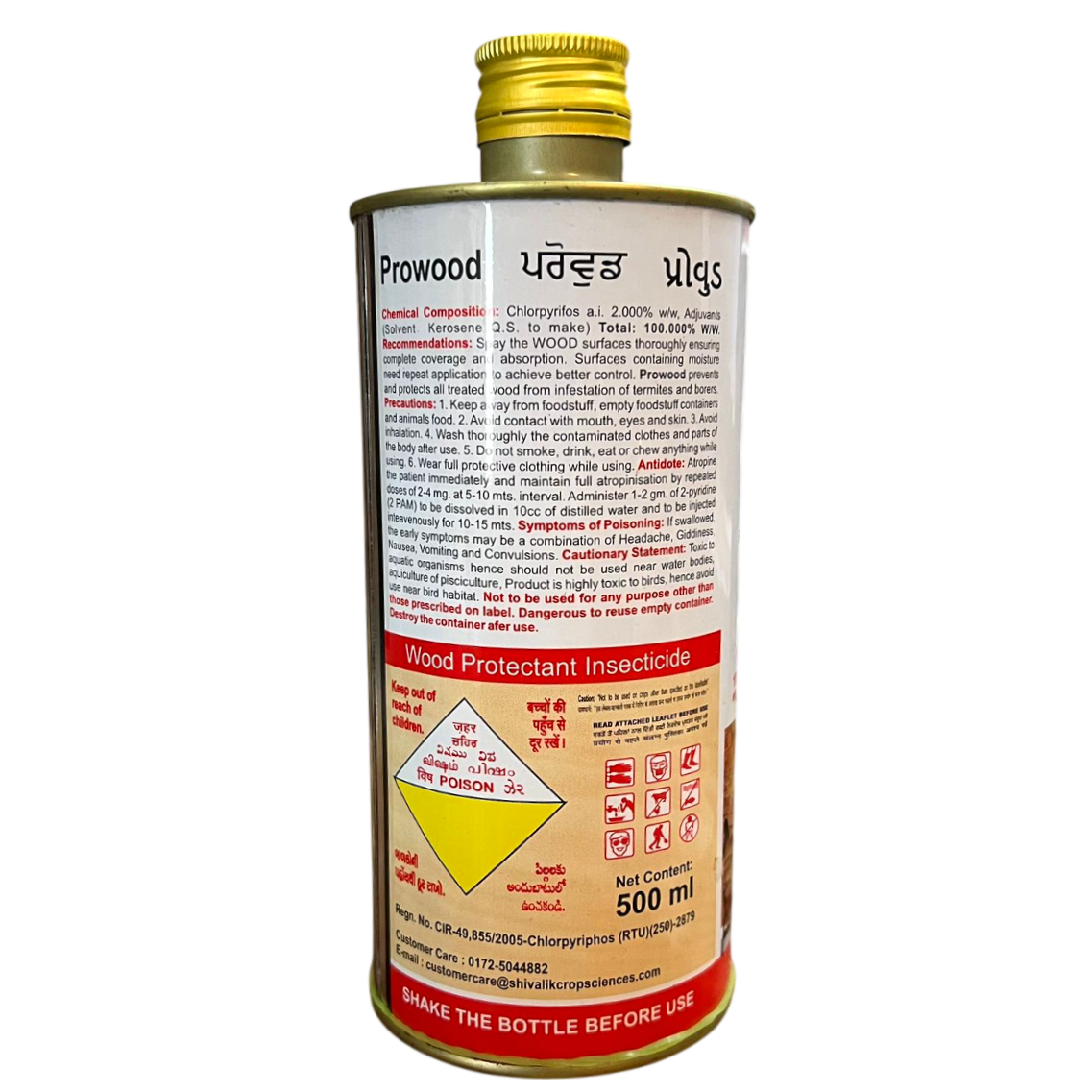 Prowood product label