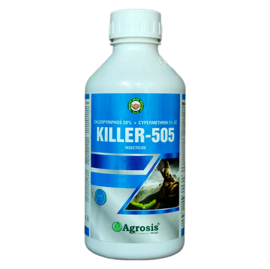 Killer-505 (Chlorpyrifos 50% + Cypermethrin 5% EC) Insecticide