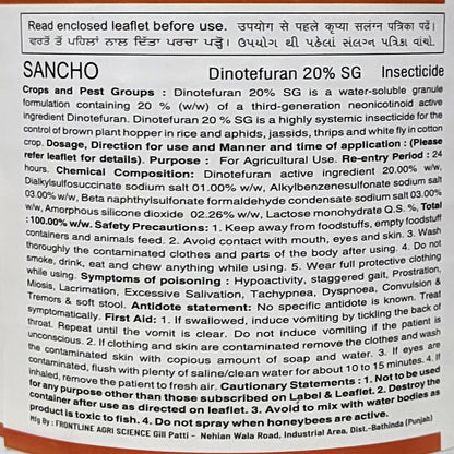 Sancho Insecticide for whitefly control