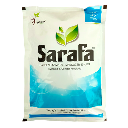 Sarafa Carbendazim 12% + Mancozeb 63% WP Fungicide pack