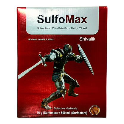 Sulfo Max Sulfosulfuron 75% + Metsulfuron Methyl 5% WG Herbicide pack
