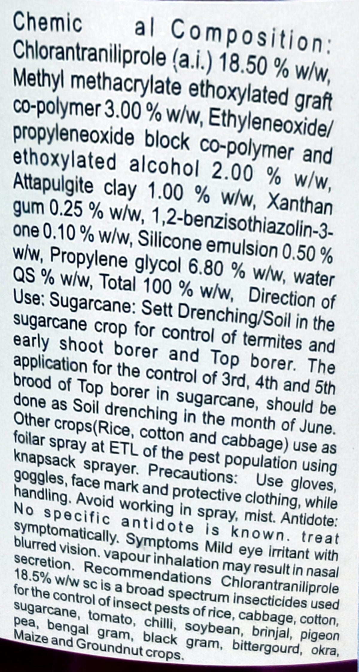 Tarzan Chlorantraniliprole 18.5% SC Insecticide product packaging