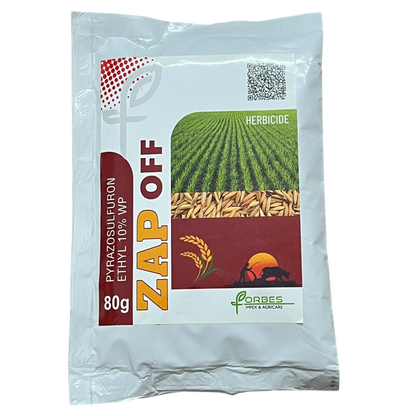 Zap Off Pyrazosulfuron Ethyl 10% WP Herbicide bottle - FarmMate.in