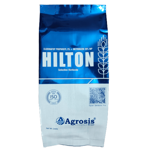 Hilton - Clodinafop Propargyl 9% + Metribuzin 20% WP Selective Herbicide - FarmMate.in