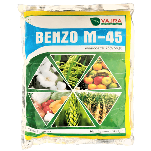 Benzo M-45 (Mancozeb 75% WP) Contact Fungicide - FarmMate.in