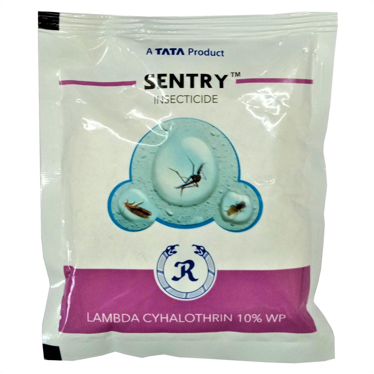 TATA Sentry Lambda Cyhalothrin 10% WP Insecticide bottle - FarmMate.in