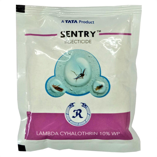 TATA Sentry Lambda Cyhalothrin 10% WP Insecticide bottle - FarmMate.in